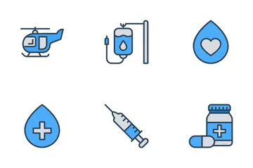 Medicina y salud Vol-1 Icon Pack