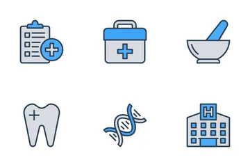 Medicina y salud Vol-4 Icon Pack