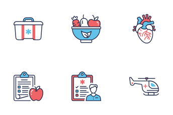 Medicine And Health Colored Icon Pack