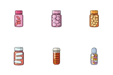 Medicine Bottle Icon Pack