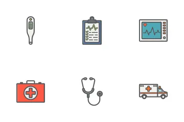 Medicine Filled Outline Icons Icon Pack