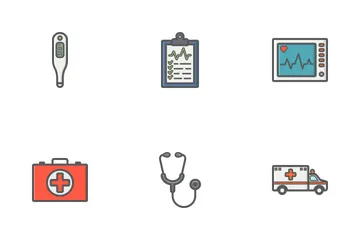 Medicine Filled Outline Icons Icon Pack