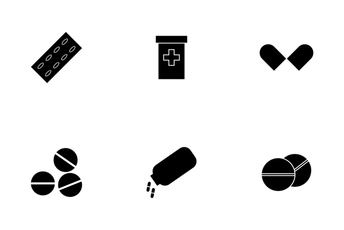 Medicine Glyph Icon Pack