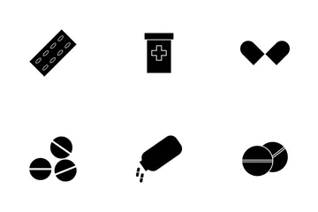 Medicine Glyph Icon Pack