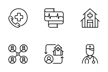Medicine Outline (part 1) Icon Pack