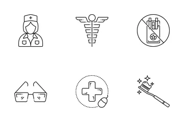 Línea Médica 7 Paquete de Iconos