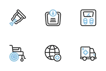 Medicina e saúde Pacote de Ícones
