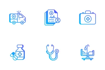 Medicina e saúde Pacote de Ícones