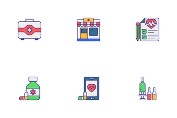 Medicina e saúde Icon Pack