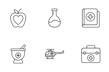 Medicina e saúde Pacote de Ícones