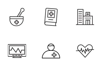 Medicina y salud Paquete de Iconos
