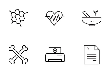 Medicina y salud Paquete de Iconos