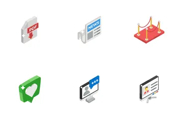 Medien und Kinematographie Symbolpack