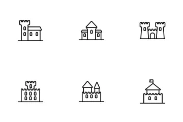 Medieval Buildings Icon Pack