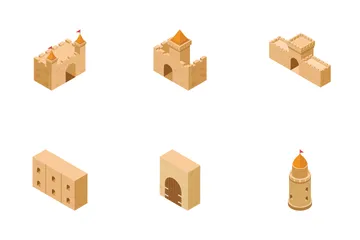 Medieval Castle Elements Icon Pack