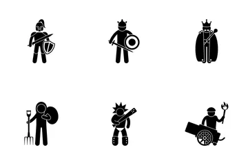 Medieval Characters Icon Pack