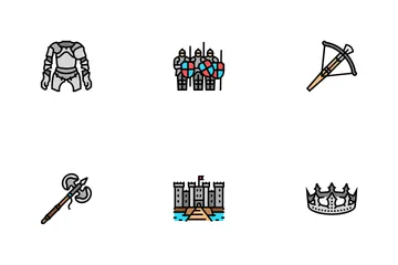 Medieval Warrior Weapon And Armor Icon Pack