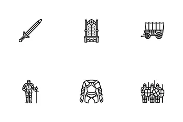 Medieval Warrior Weapon And Armor Icon Pack