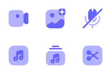 Medios de comunicación Paquete de Iconos