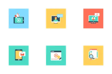 Medios de comunicación Paquete de Iconos