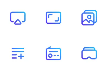 Medios de comunicación Paquete de Iconos