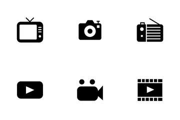 Medios de comunicación Paquete de Iconos