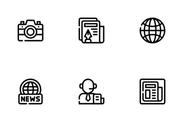 Medios de comunicación Paquete de Iconos