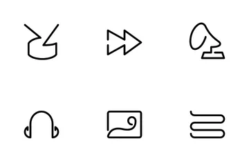 Medios de comunicación Paquete de Iconos