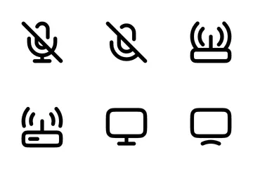 Medios de comunicación Paquete de Iconos