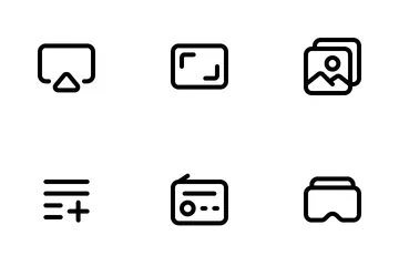 Medios de comunicación Paquete de Iconos
