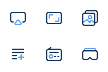 Medios de comunicación Paquete de Iconos