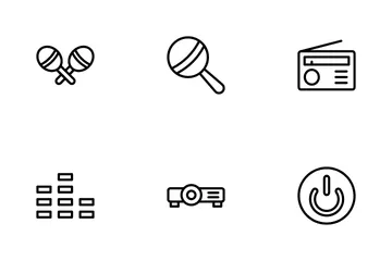 Medios de comunicación Paquete de Iconos