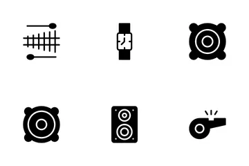 Medios de comunicación Paquete de Iconos