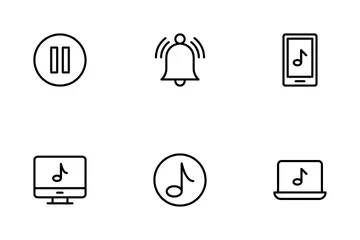Medios de comunicación Paquete de Iconos