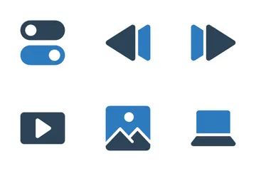 Medios de comunicación Paquete de Iconos