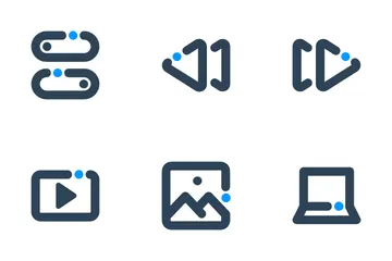 Medios de comunicación Paquete de Iconos