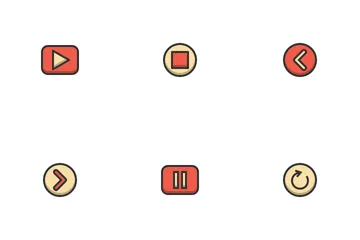 Medios de comunicación Paquete de Iconos