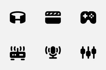 Medios y dispositivos Paquete de Iconos