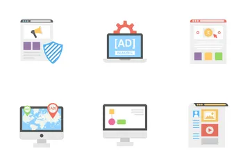 Medios y publicidad Paquete de Iconos