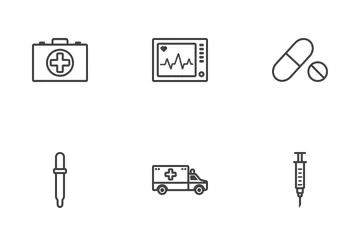 Symbole der Medizinlinie Symbolpack