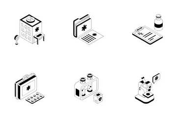 Medizin und Gesundheitswesen Symbolpack