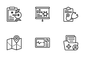 Medizin und Gesundheitswesen Symbolpack