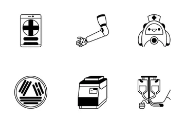 Medizinische Technologie Icon Pack