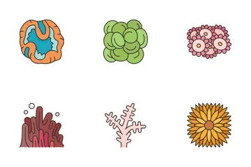 Meerespflanzen Symbolpack