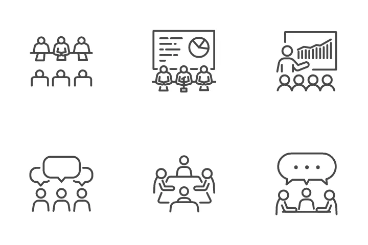 2,792 Meeting Icon Packs - Free in SVG, PNG, ICO - IconScout