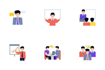 Meetings And Discussions Icon Pack