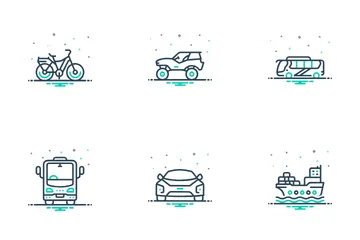 Mélange de transport Pack d'Icônes