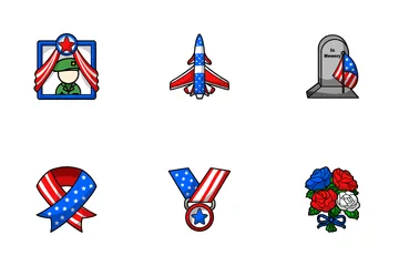 Memorial Day In USA Icon Pack