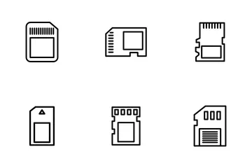 Memory Card Icon Pack