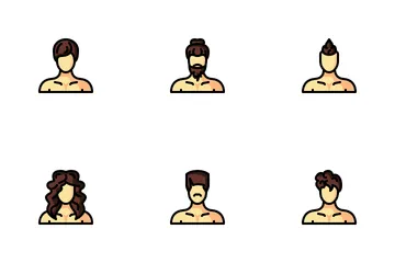 Men Hairstyle Icon Pack
